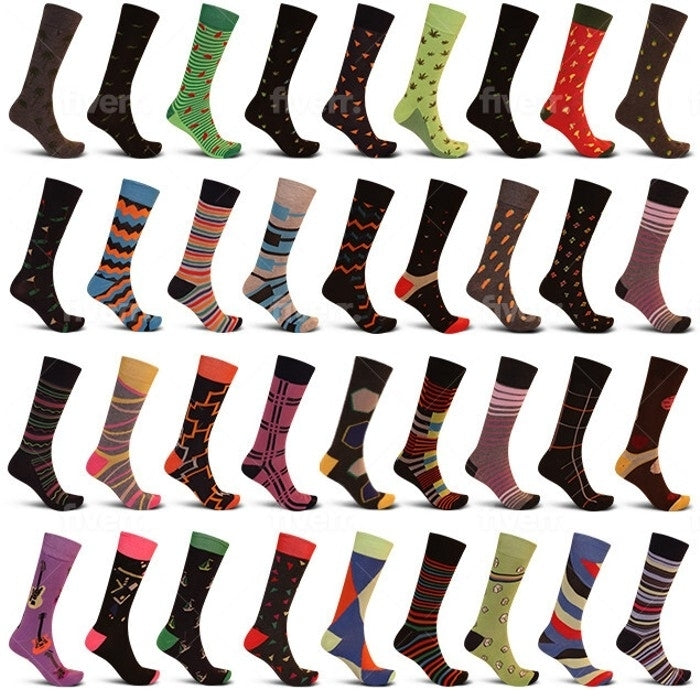 12-Pairs: Mens James Fiallo Premium Quality Dress Socks Image 2