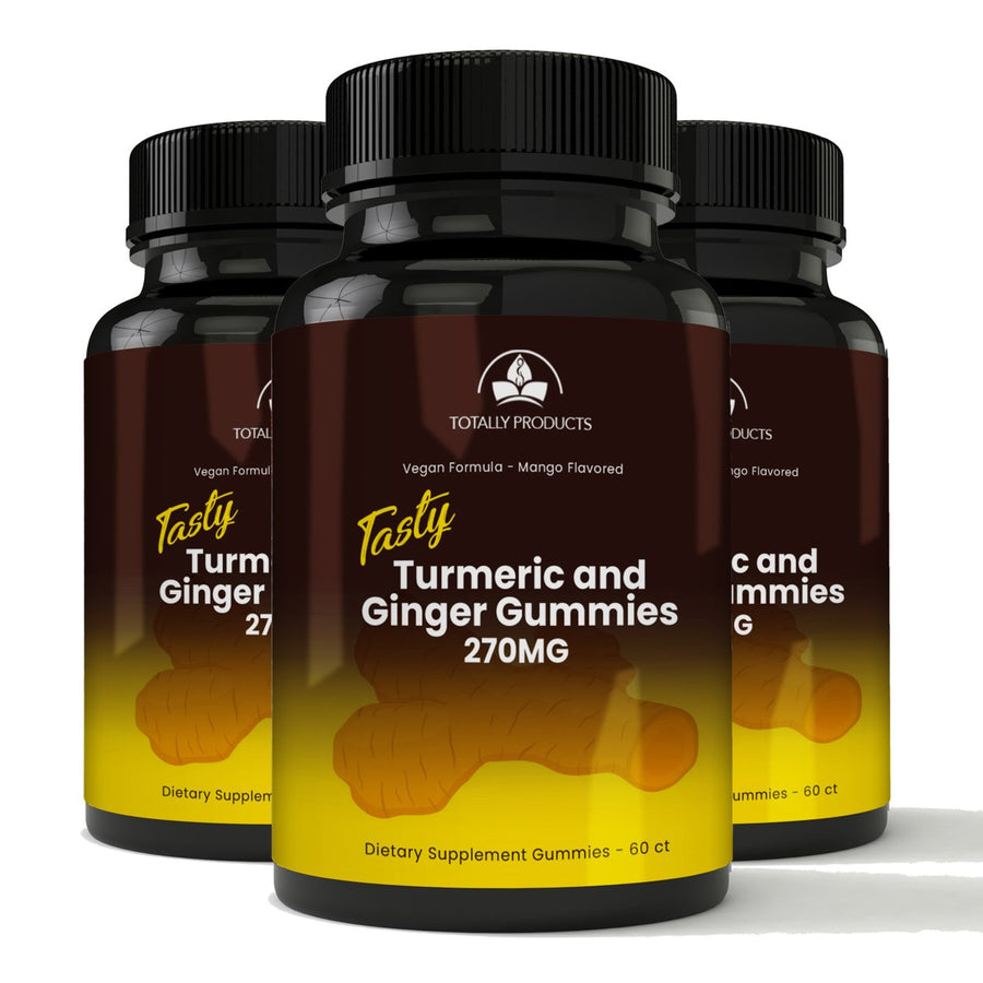 Totally Products Turmeric Ginger Gummies C3 Complex 180 count Anti-Inflammatory Image 1