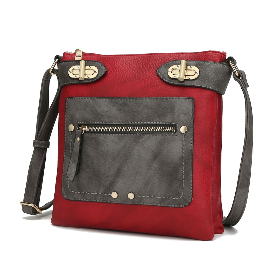 MKF Collection Laura Color Block Crossbody Handbag by Mia K. Image 8