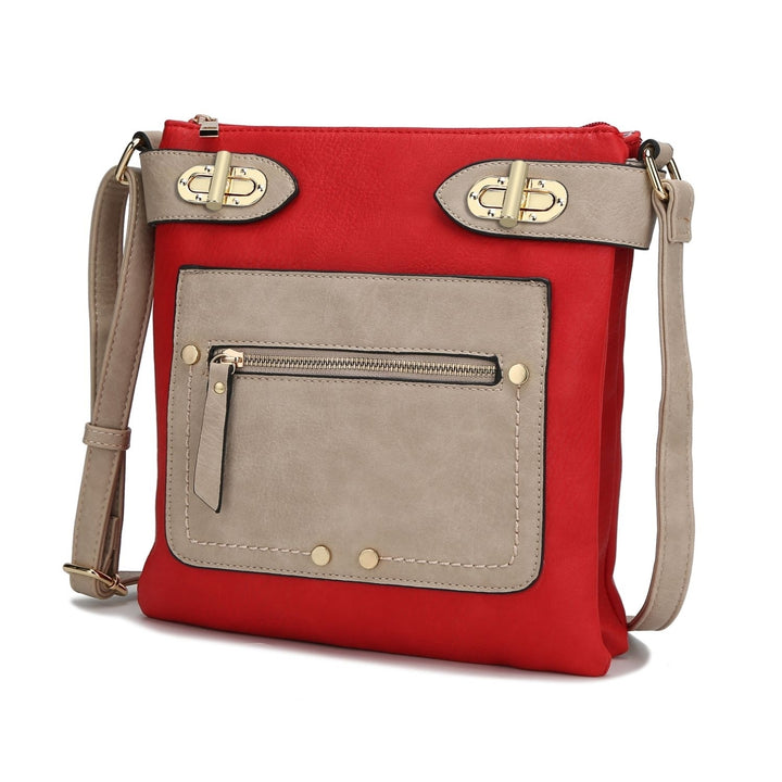 MKF Collection Laura Color Block Crossbody Handbag by Mia K. Image 9