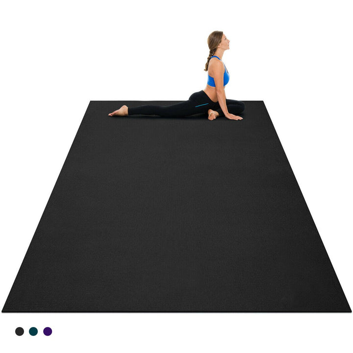 Large Yoga Mat 7 x 5 x 8 mm Thick Workout Mats for Home Gym Flooring Image 1