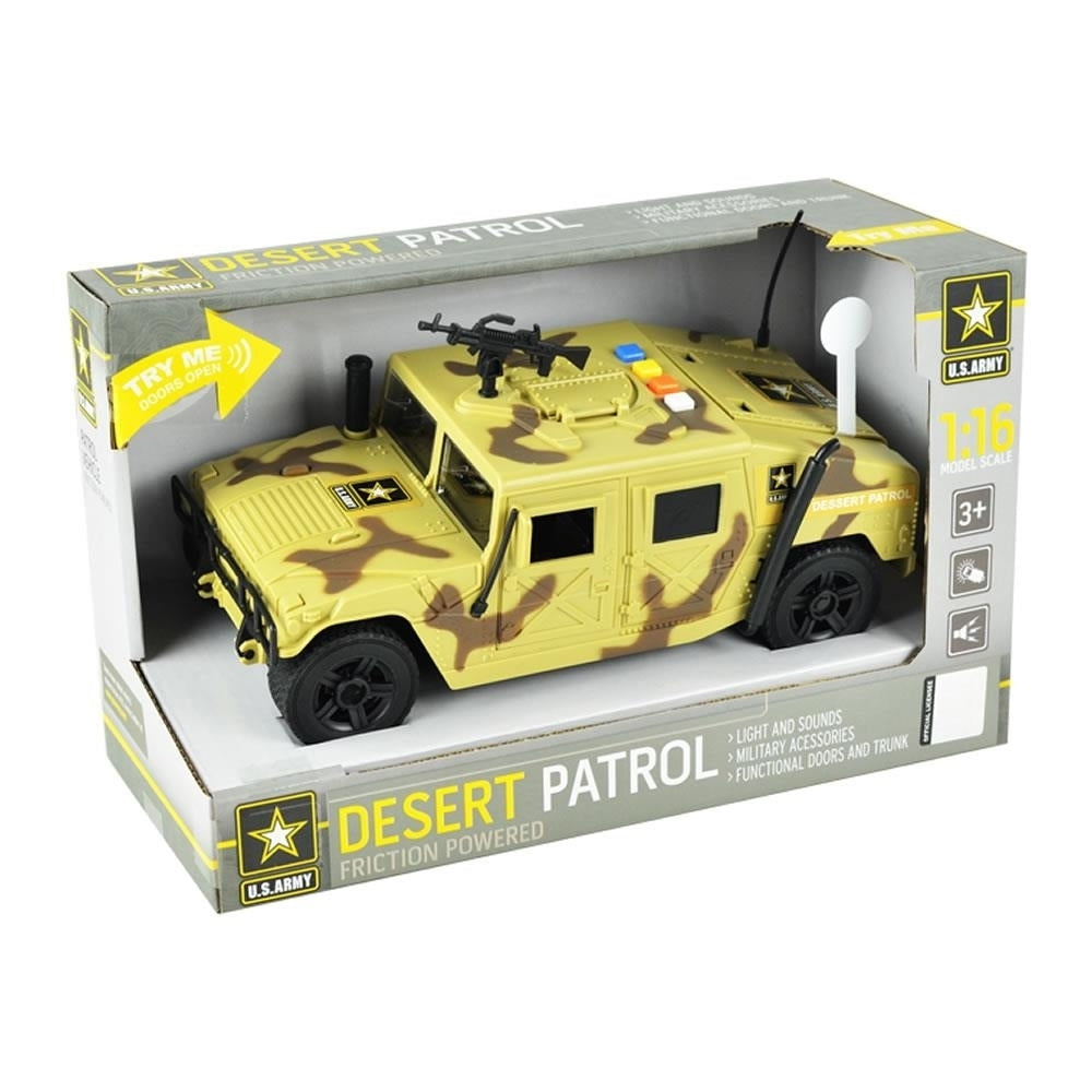 United States Army Desert Patrol Vehicle Lights Sounds Military Truck US Image 8