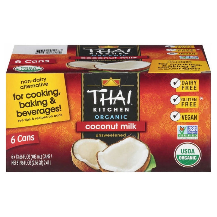 Thai Kitchen Organic Coconut Milk Unsweetened 13.66 Fluid Ounce (6 Count) Image 1