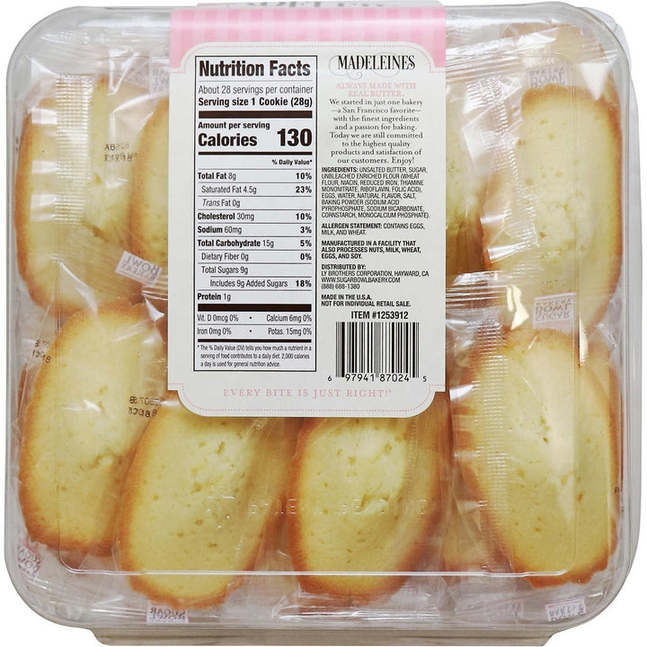 Sugar Bowl Bakery Madeleine Cookies, 1 Ounce (28 Count) Image 2