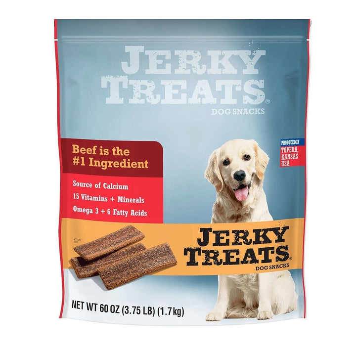 Jerky Treats American Beef Dog Snacks60 Ounce Image 1