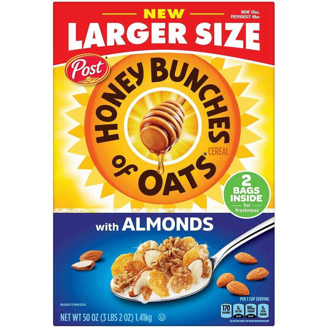 Honey Bunches of Oats with Almonds Cereal, 50 Ounce Image 1