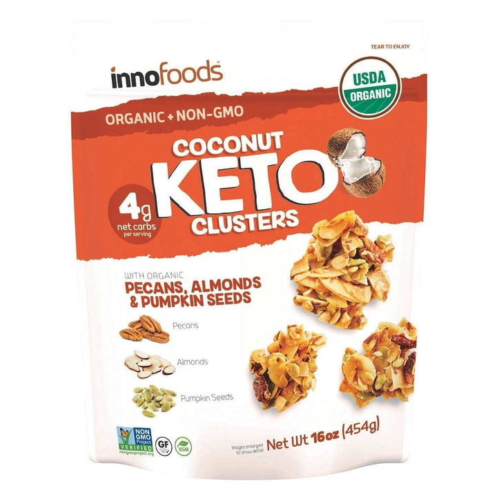 Innofoods Organic Coconut Keto Clusters16 Ounce Image 1