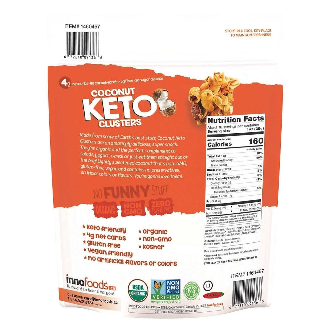 Innofoods Organic Coconut Keto Clusters16 Ounce Image 2