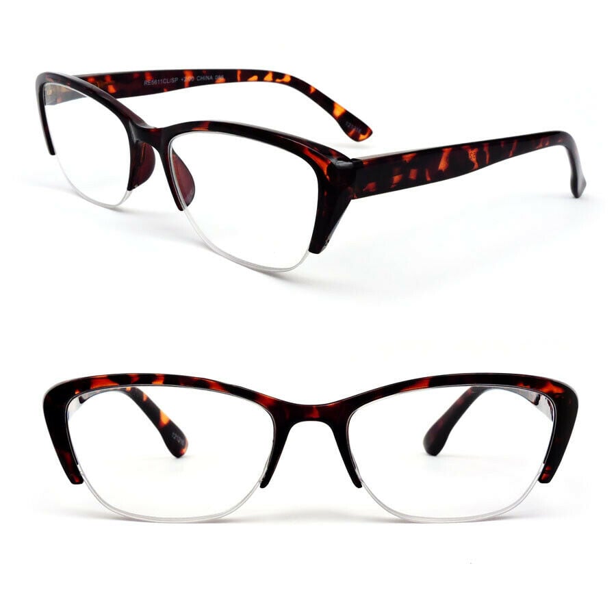 Cat Eye Two Tone Frame Fashionable Womens Reading Glasses Image 1