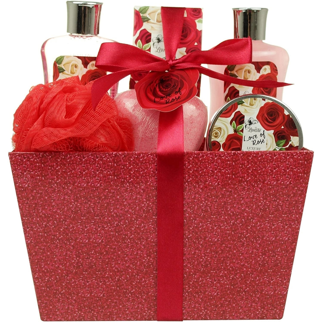 Bath and Body - Spa Gift Basket Rose Scent Image 1