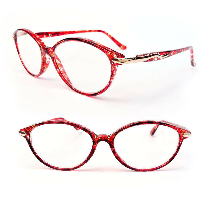 Cat Eye Colorful Tortoise Hipster Womens Reading Glasses Image 1