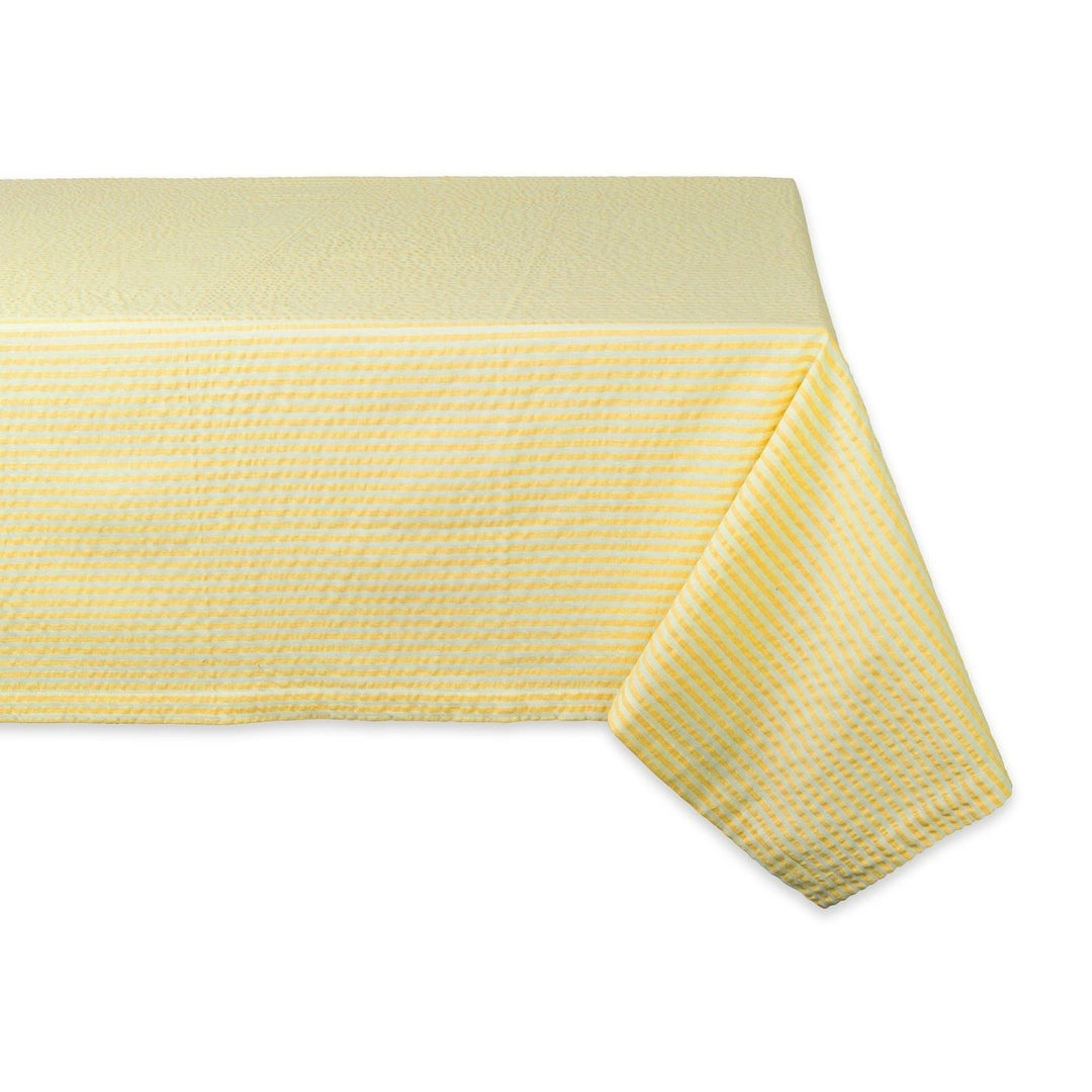 YELLOW SEERSUCKER TABLECLOTH 60x84 Image 1