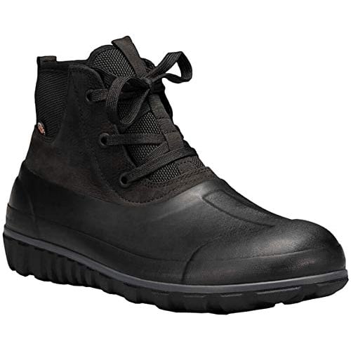 BOGS Mens Casual Lace Waterproof Leather Snow Boots Black 72620-001 Size 10 Image 4