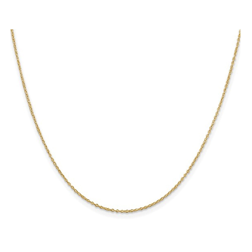 Yellow Gold Plated Sterling Silver Cable Chain 18 inches (1.10mm) Image 1