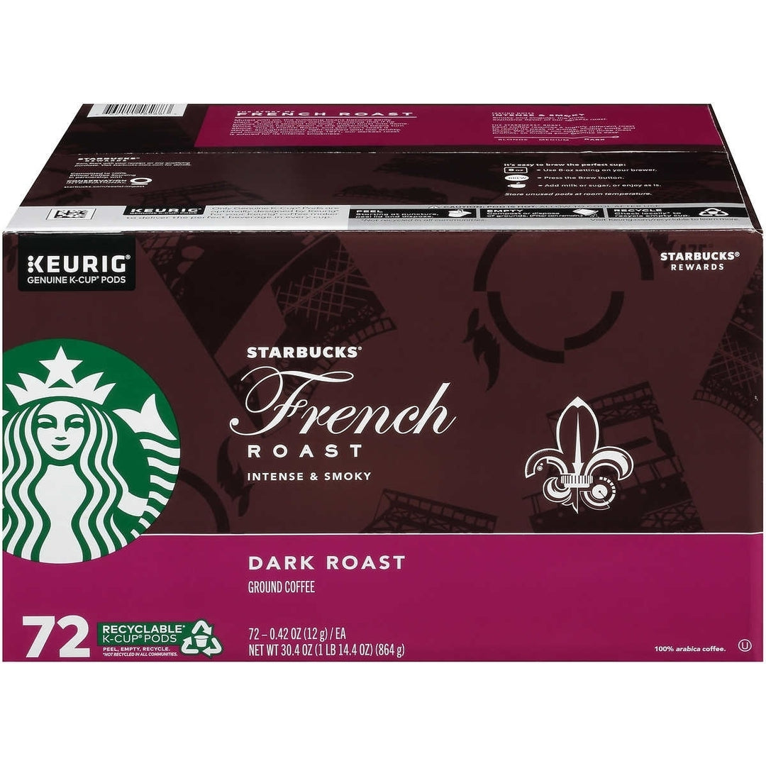 Starbucks Dark French Roast K-Cup, 72 Count Image 2