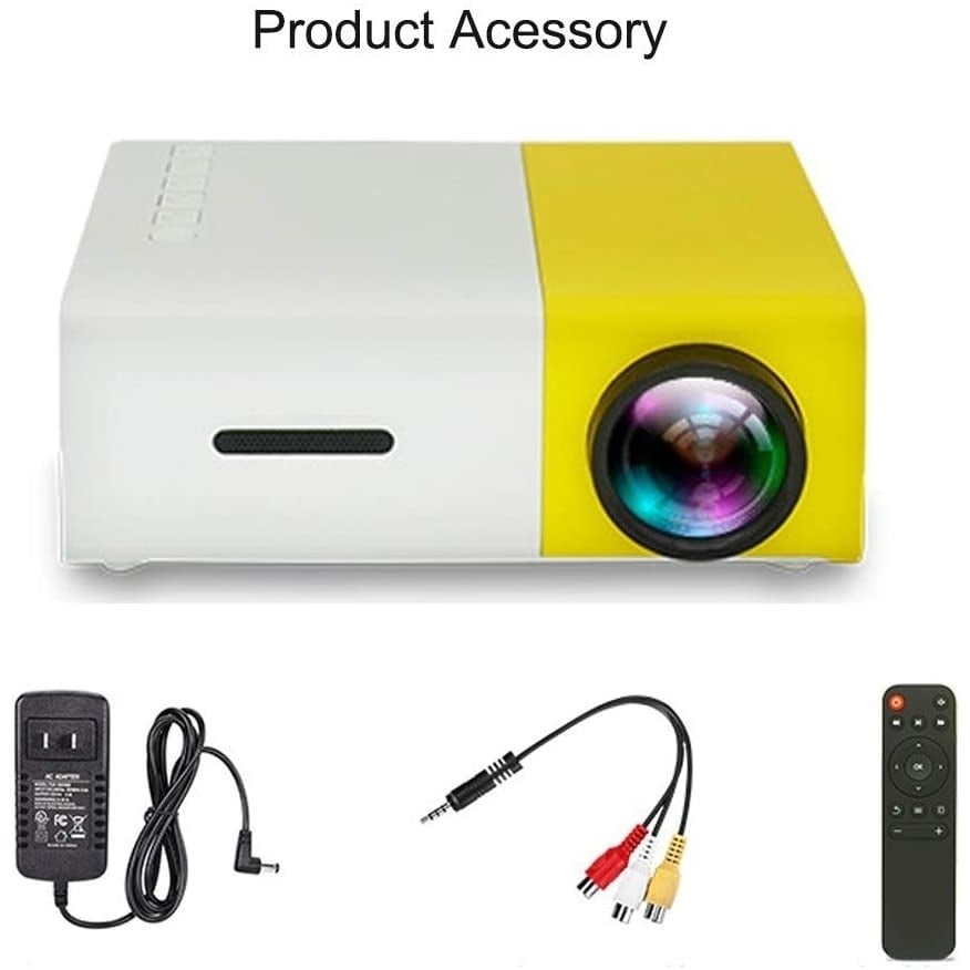 Portable Mini Projector Home Party Meeting Theater Full Color LED LCD Projector Image 1