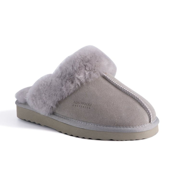 Aus Wooli Australia Water-Resistant Unisex Genuine Australian Sheepskin Wool Slippers Image 1