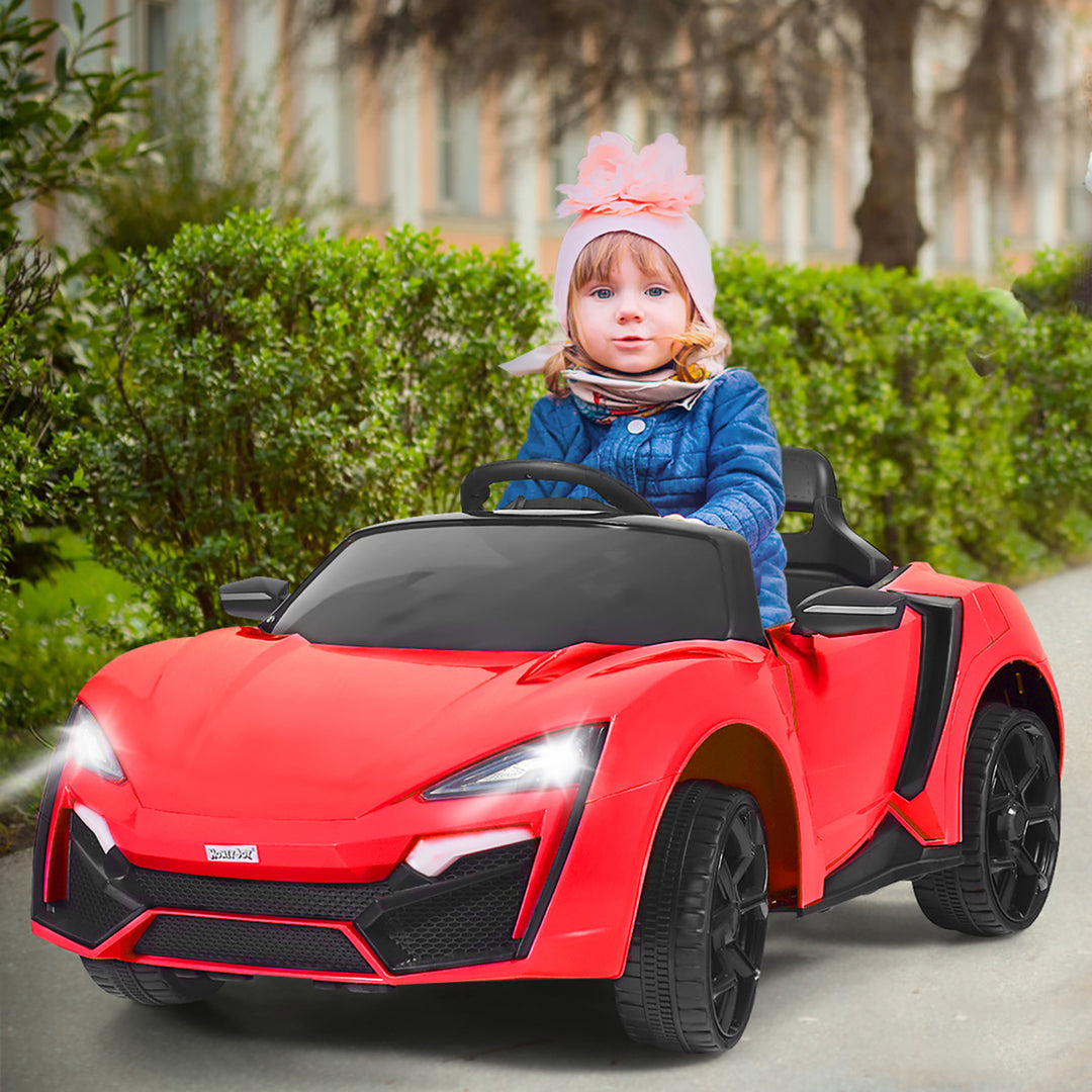 Costway 12V Kids Ride On Car 2.4G RC Electric Vehicle w/ Lights MP3 Openable Doors White\Black\ Red\Pink Image 1