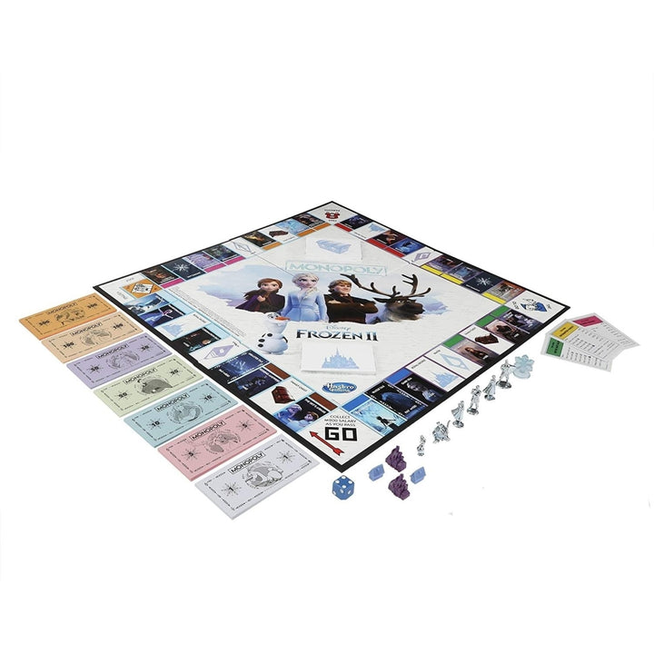 Monopoly Disney Frozen 2 Edition Elsas Ice Power Board Game Journey Hasbro Image 2