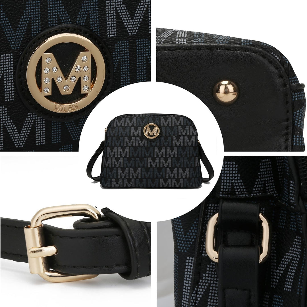 MKF Collection Niecy Signature Crossbody Bag Vegan Leather Handbag by Mia K. Image 11