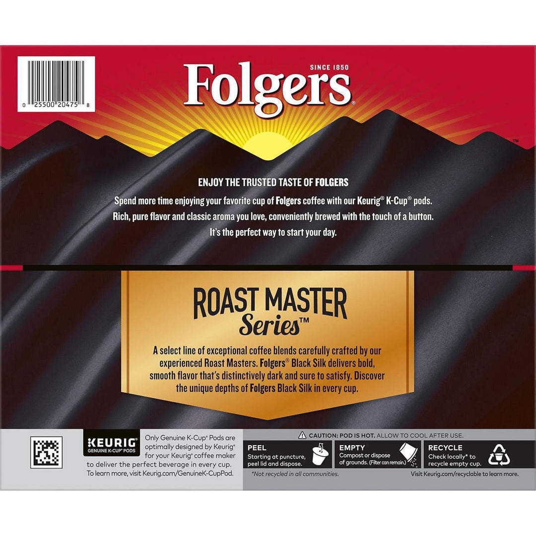 Folgers Black Silk Coffee K-Cups Dark Roast (100 Count) Image 2