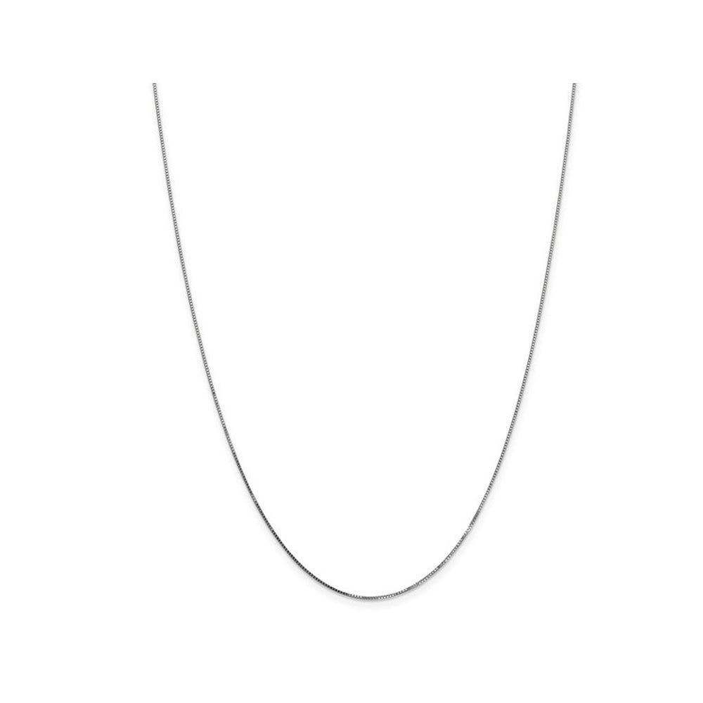 14K White Gold Box Chain Necklace 18 Inches (.700 mm) Image 1