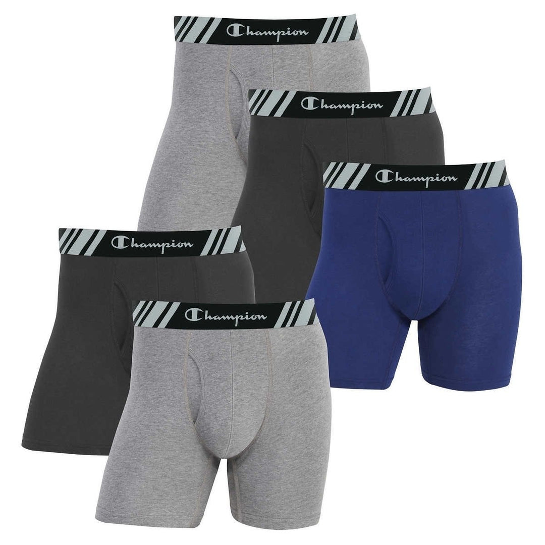 Champion Mens Boxer Brief Large (Pack of 5) Image 1