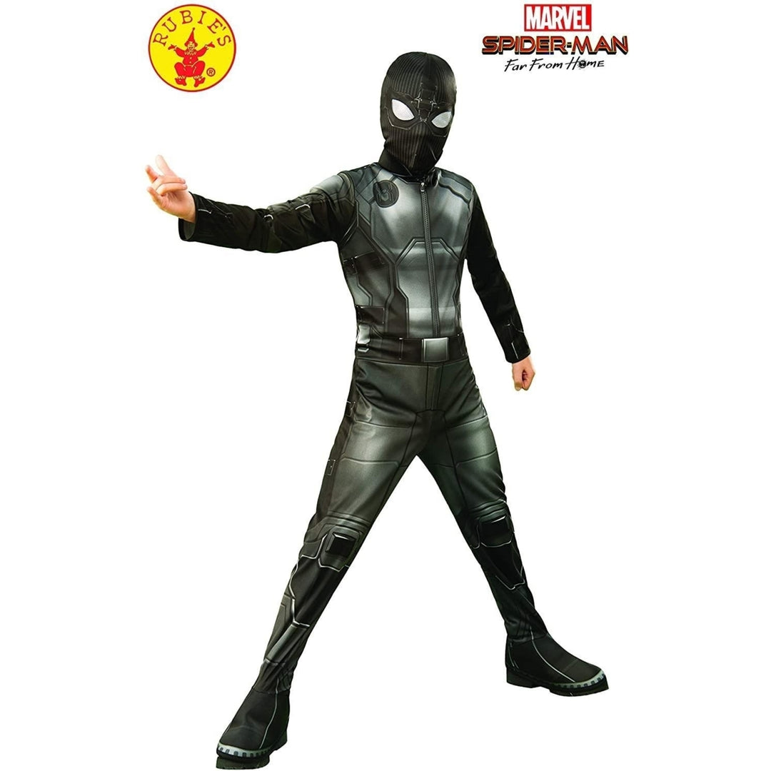 Stealth Spider-Man Far From Home Size M 8/10 Costume and Mask Licensed Marvel Rubies Image 3