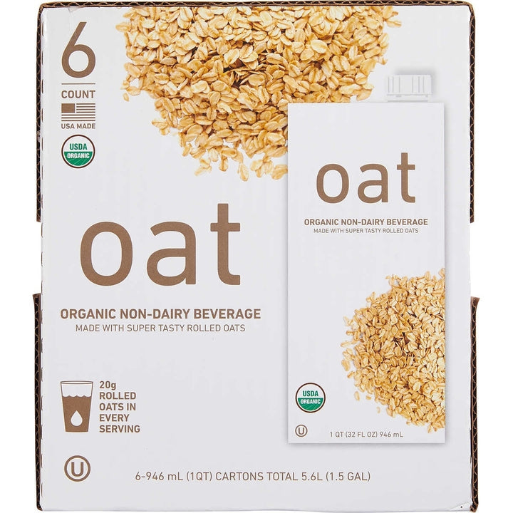 Organic Non-Dairy Oat Beverage 32 Ounce (Pack of 6) Image 1