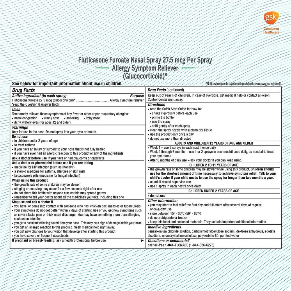 Flonase Sensimist Allergy Relief 3 Bottles Image 2