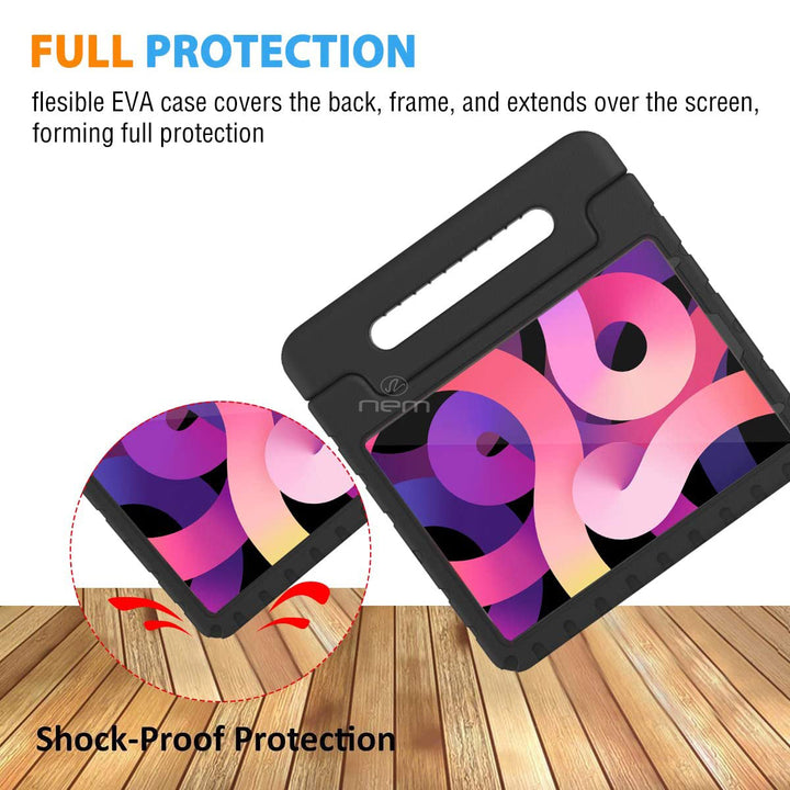 For Apple iPad Air 4th Generation 2020 / A2316 / A2324 / A2325 / A2072 Shockproof Light Weight Kids Friendly Foam Handle Image 4