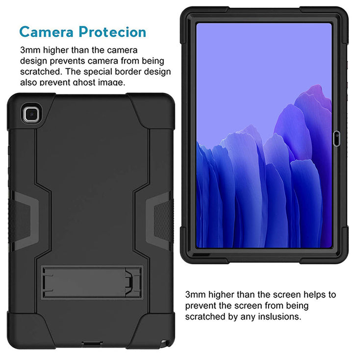 For Samsung Galaxy Tab A7 10.4 / SM-T500 / T505 / T507 Dual layer Shockproof Heavy Duty Kickstand Tablet Hard Case Cover Image 4