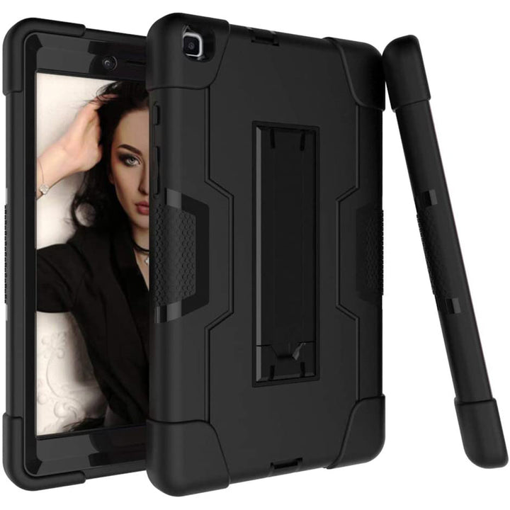 For Samsung Galaxy Tab A 8.0 2019 / T290 / T295 Dual layer Shockproof Heavy Duty Kickstand Tablet Hard Case Cover Image 1