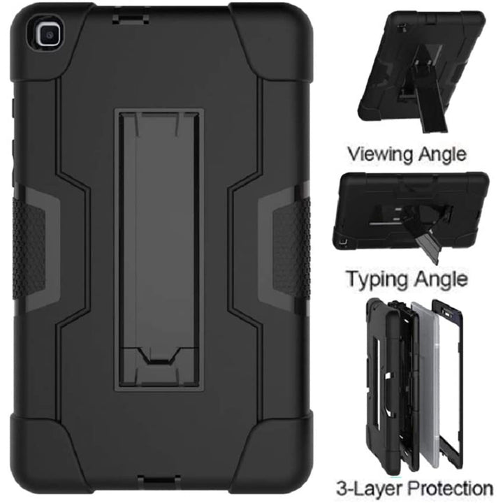 For Samsung Galaxy Tab A 8.0 2019 / T290 / T295 Dual layer Shockproof Heavy Duty Kickstand Tablet Hard Case Cover Image 4