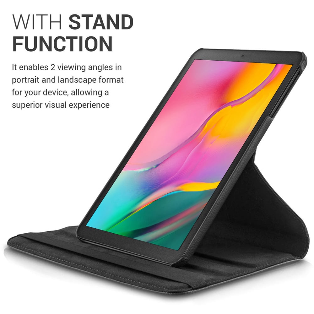 For Samsung Galaxy Tab A7 10.4 / SM-T500 / T505 / T507 360 Degree Rotating Stand W/ Pencil Slots Leather Folio Tablet Image 4