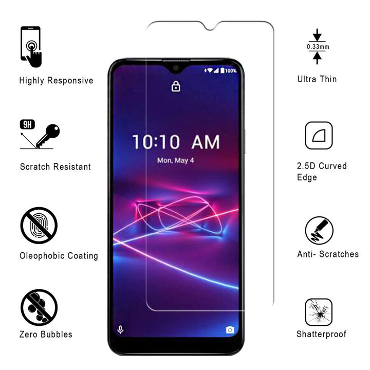 Coolpad Legacy Brisa Tempered Glass Screen Protector Bubble-Free HD Clarity Image 1