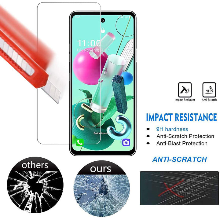 LG K92 5G Tempered Glass Screen Protector Self Adhesive fine Clear Image 2