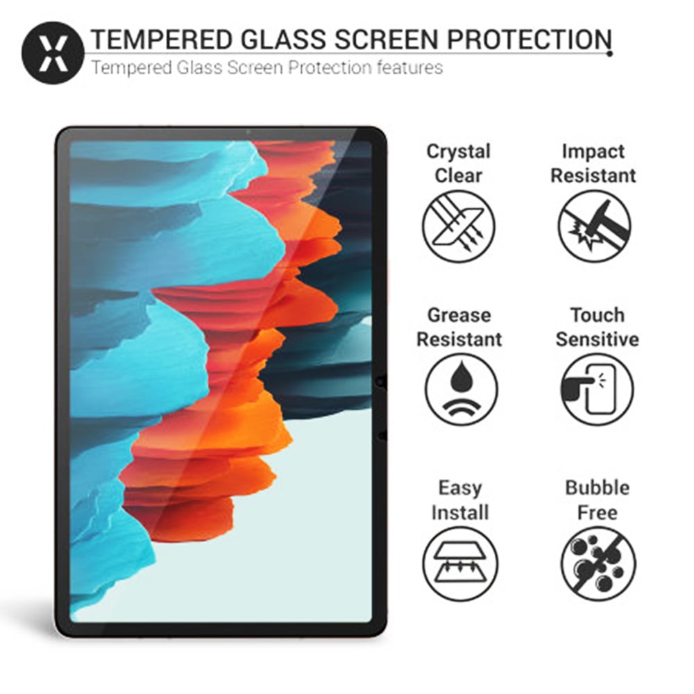 Samsung Galaxy Tab S7 Plus Tempered Glass Screen Protector SM-T970 T976B Image 2