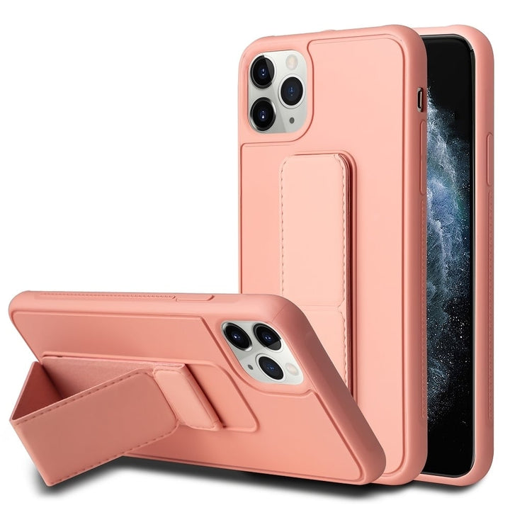 For Apple iPhone 12 Pro / iPhone 12 6.1 inch Multi-Functional Kickstand Car Support Wrist Strap Protective Case Cover Image 8