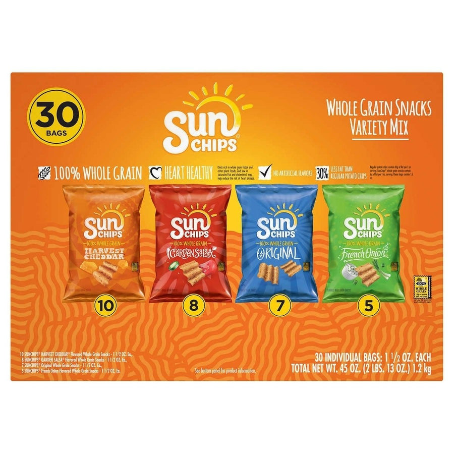 Sun Chips Whole Grain Variety 1.5 Ounce (30 Count) Image 1