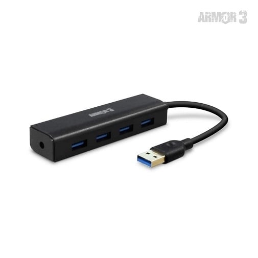 Universal 4-Port USB 3.0 Gaming Hub - Armor3 PS4 Xbox One Switch PC Image 2