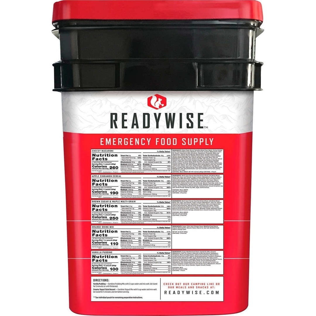 Readywise Emergency Food Supply124 servings + 4 Bonus Servings Image 3