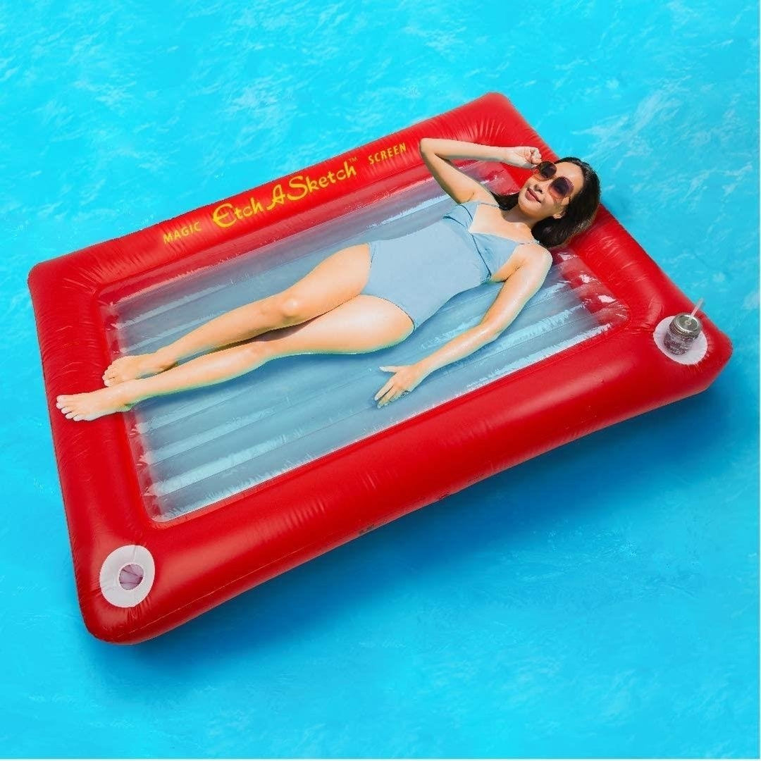 Mighty Mojo Etch-A-Sketch Jumbo Pool Float Giant Inflatable Lounge Raft Image 4