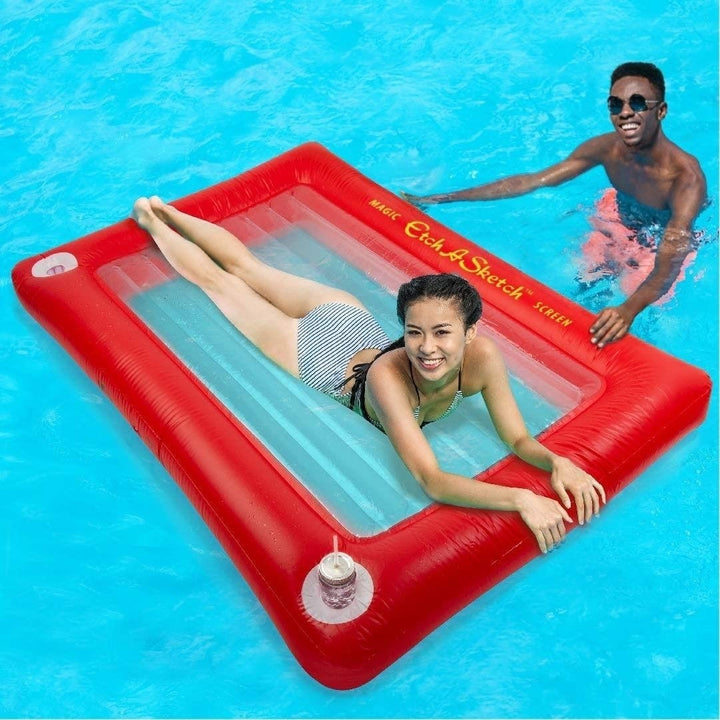 Mighty Mojo Etch-A-Sketch Jumbo Pool Float Giant Inflatable Lounge Raft Image 6