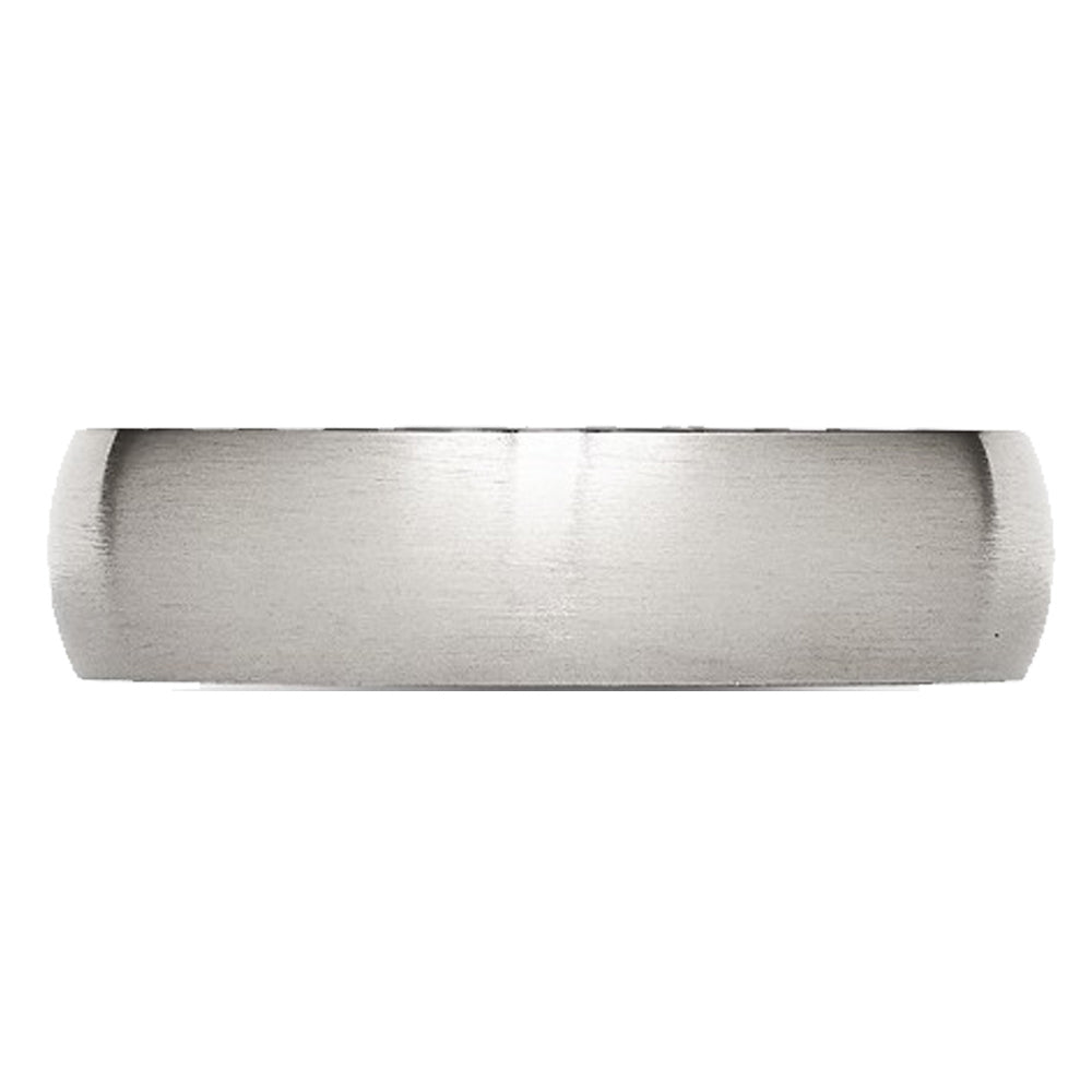 Mens Chisel 6mm Stainless Steel Comfort Fit Wedding Band Ring Image 4