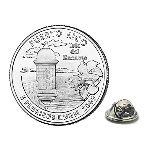 Puerto Rico Coin Lapel Pin Uncirculated U.S. Quarter 2009 Image 1