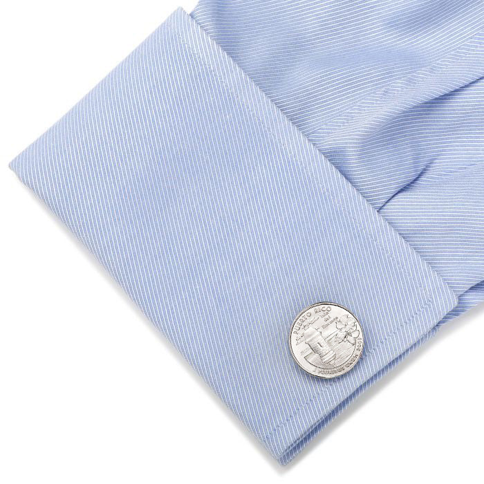 Puerto Rico Coin Cufflinks Uncirculated U.S. Quarter 2009 Cuff Links Image 4