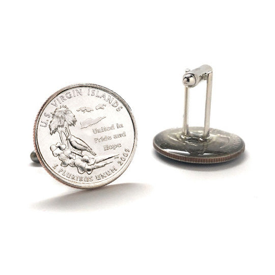 The U.S. Virgin Islands Coin Cufflinks Uncirculated U.S. Quarter 2009 Cuff Links Image 3