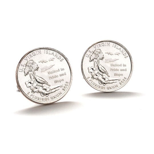 The U.S. Virgin Islands Coin Cufflinks Uncirculated U.S. Quarter 2009 Cuff Links Image 6