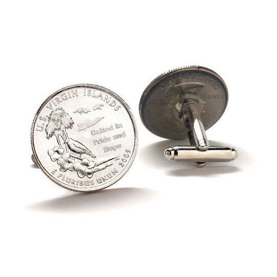 The U.S. Virgin Islands Coin Cufflinks Uncirculated U.S. Quarter 2009 Cuff Links Image 7